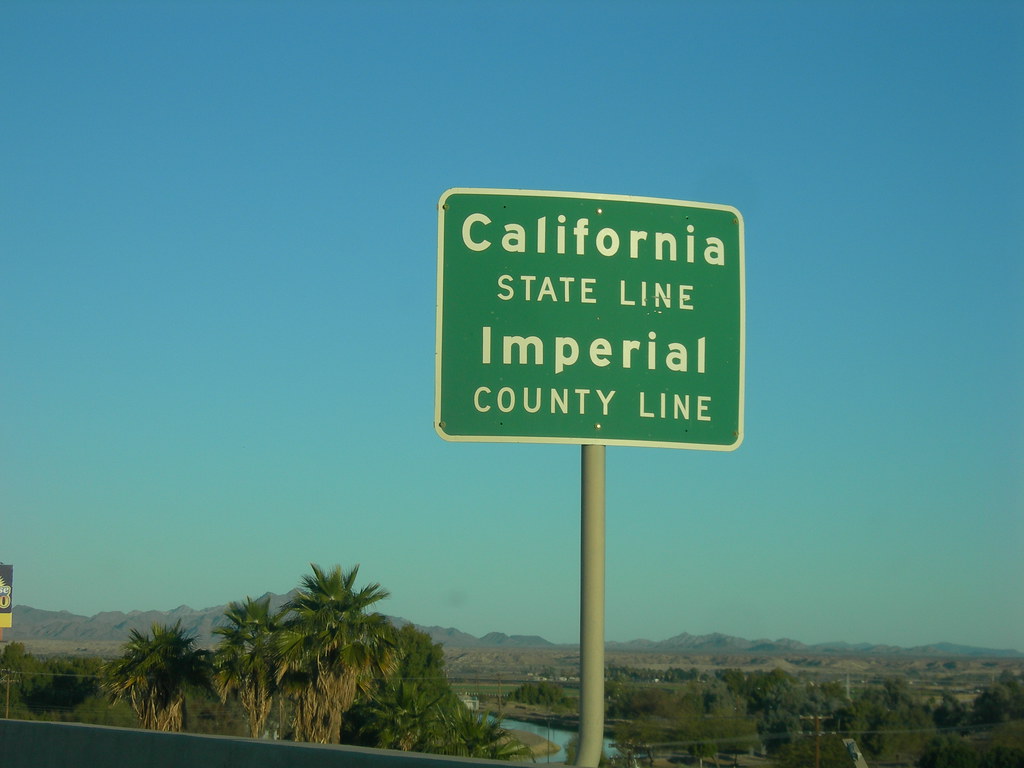 California State Line Interstate 8 at the Arizona state li… Flickr