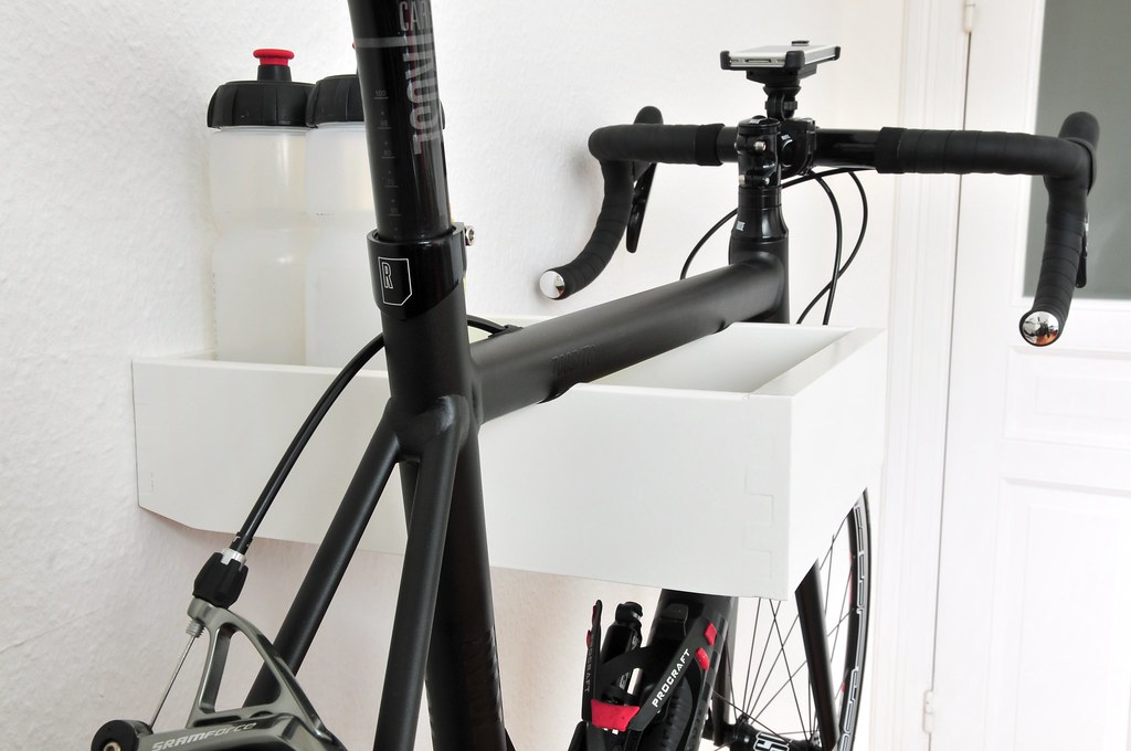 Road Bike Wall Mount Made from an old drawer. Hendrik Liebau Flickr