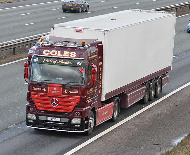 Coles N1SGJ M6 Alsager 06/02/2013 Harry's On The Road Truck Photos