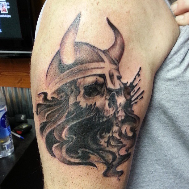 Viking Skull Cover-Up Tattoos #Tattoo #Viking #Skull #Cove… | Flickr 612_x_612_jpg