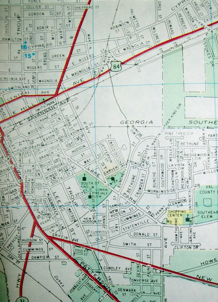 Valdosta GA 1988 Map by Bowden Publications. Published for… Flickr