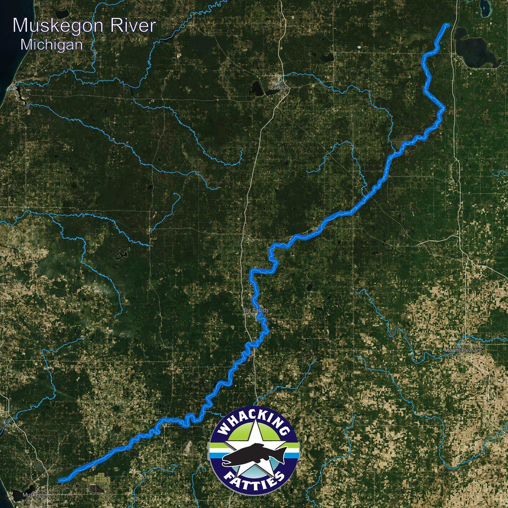 Muskegon River Fishing Map Muskegon River, Michigan Muskegon River, Michigan Fly Fish… Flickr