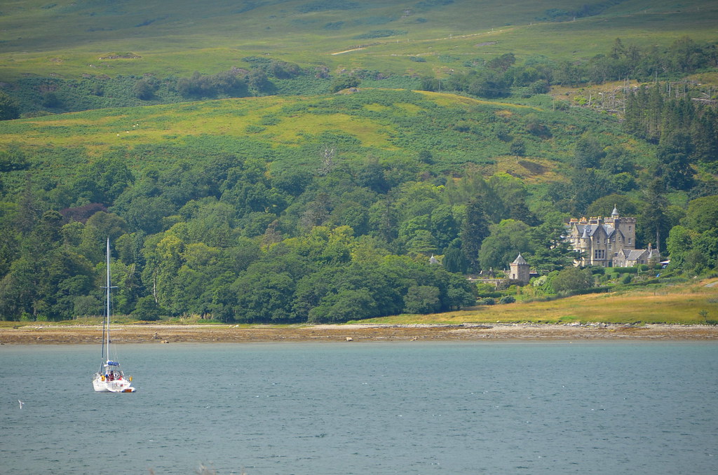 Sailboat before Torosay View from Duart Castle, Isle of Mu… Flickr