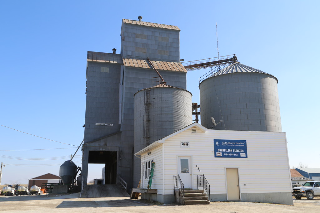 Donnellson Iowa, Grain Elevator, Lee County IA Google Map … Flickr