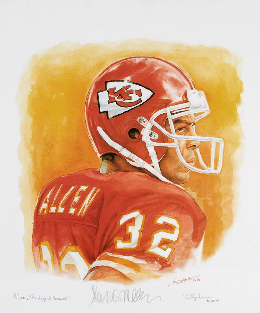 Marcus Allen painting by Delgado Marcus Allen painting by … Flickr
