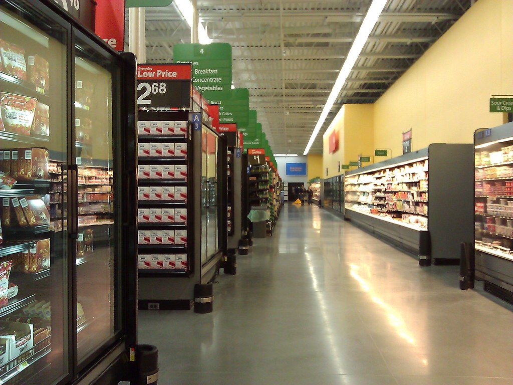 WalMart Boone, Iowa Grocery Wall Nathan Bush Flickr