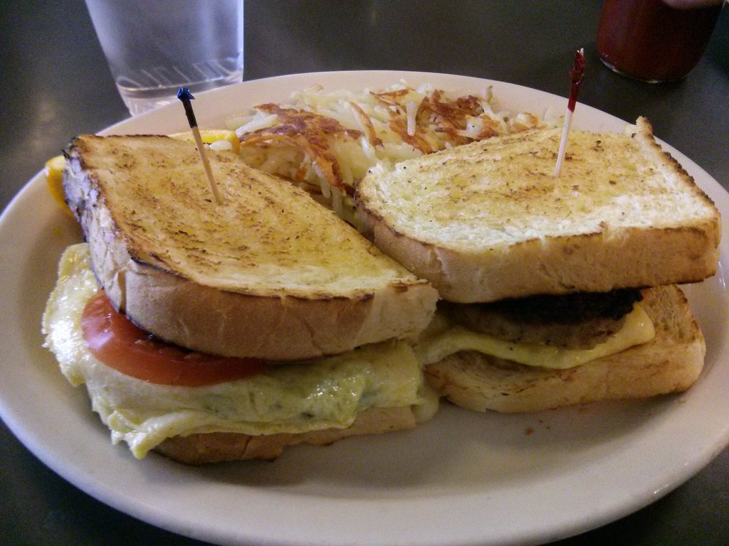Grilled Thick Sourdough Breakfast Sandwich From Lowell's. techmsg