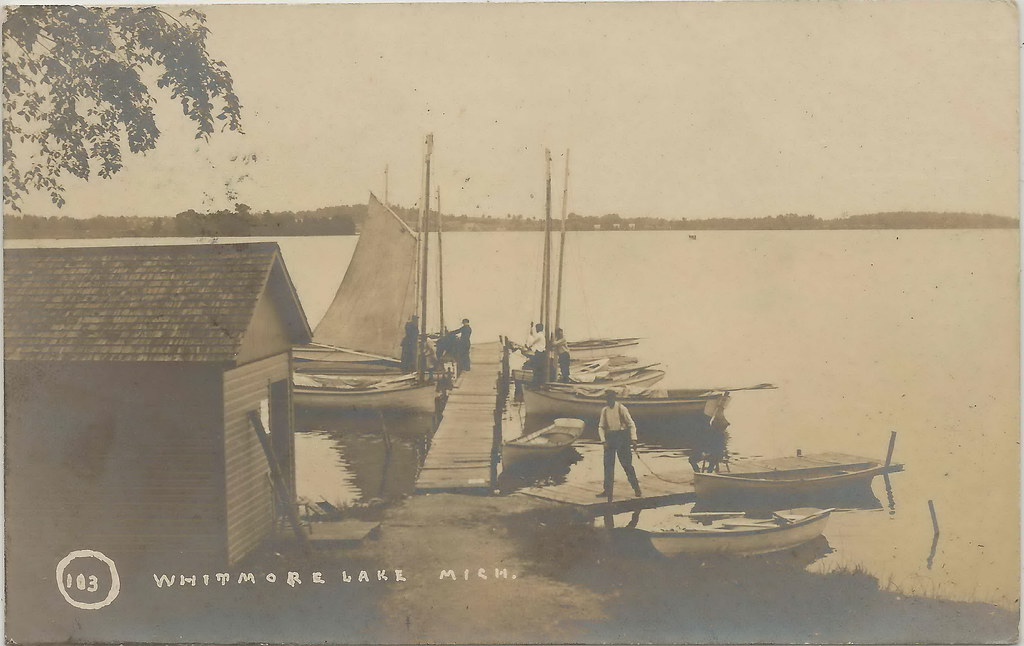 SE Whitmore Lake MI RPPC wonderful 1908 View of the Lake R… Flickr