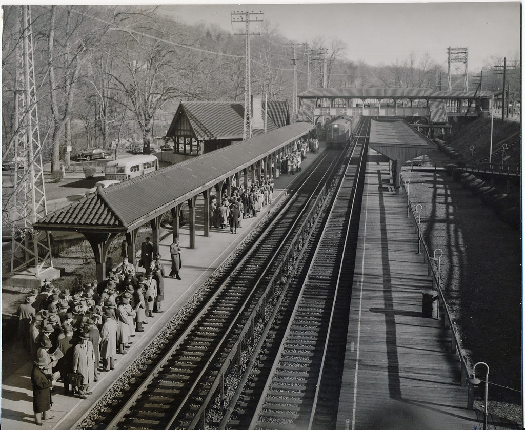 _railroad022 View of Scarsdale Train Station, 1924. The Scarsdale