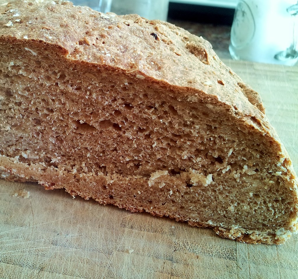 Irish Potato Oat Bread Crumb With a boatload of mashed p… Flickr