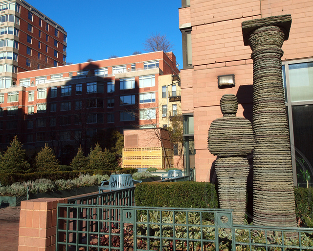 POPS316 YAHKIN Stone Sculpture (1993) by Boaz Vaadia, 175 East 96th