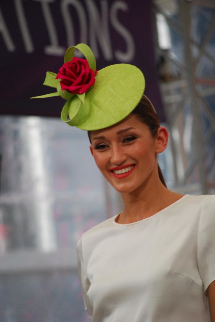 Green hat with red rose, white blouse Alpha Flickr