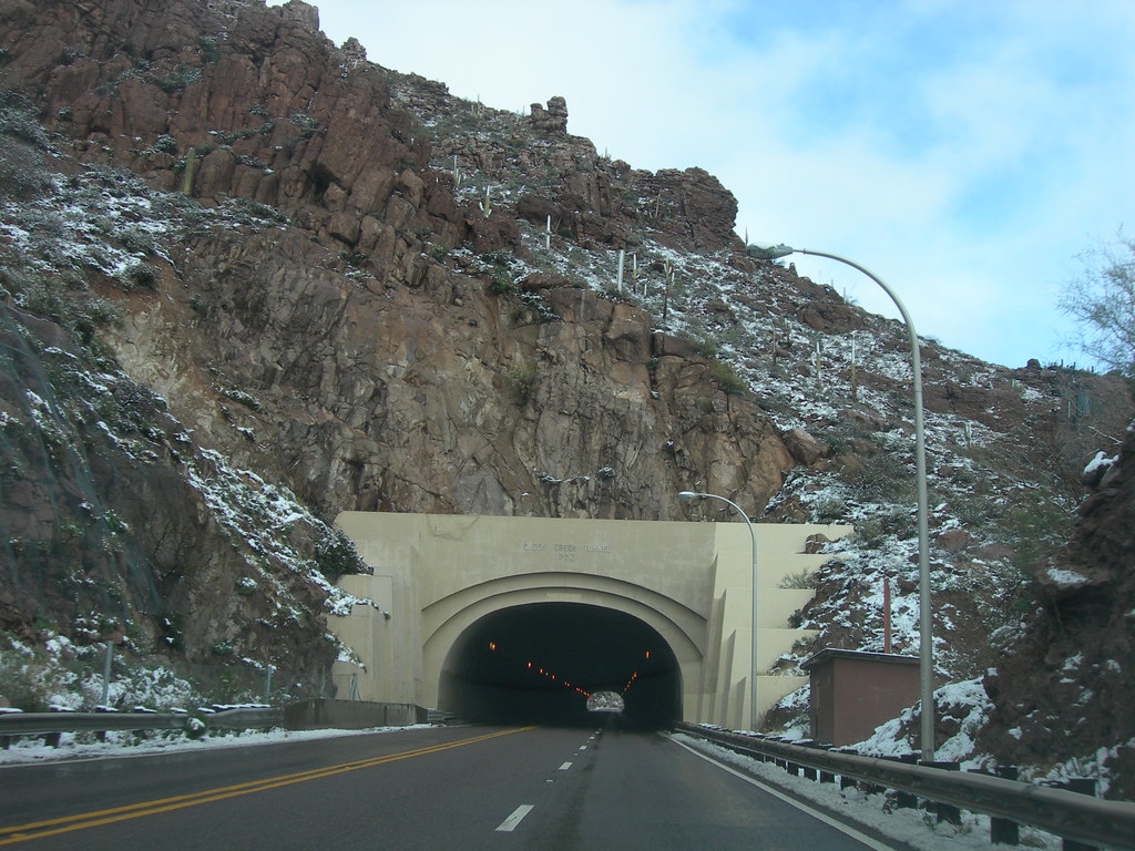 Queen Creek Tunnel US Hwy 60 through the PInal Mountains. … Flickr