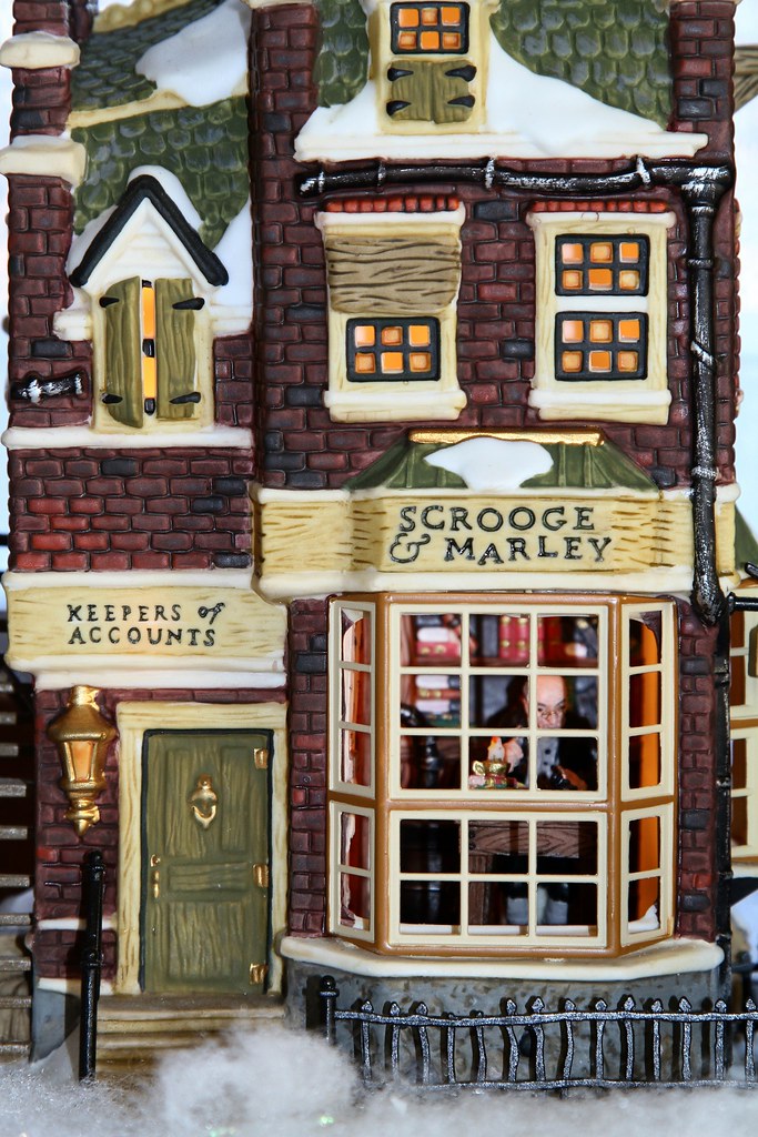 Christmas Carol House Cleveland Department 56 Scrooge and Marley Counting House Closeup … Flickr