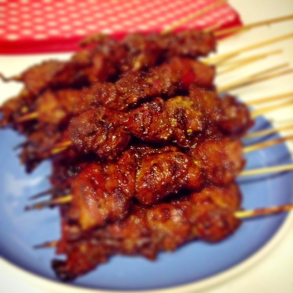 Sate Babi manis pedas Spicy and sweet pork satay Flickr