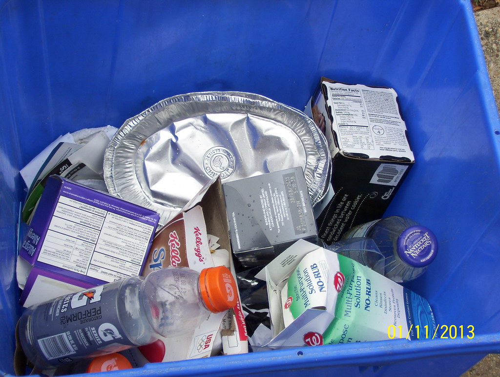 POTW Paper in blue bins Photo of the week Every day over… Flickr