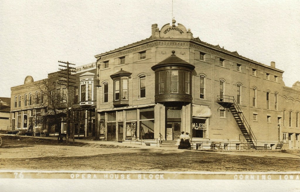 Corning, Iowa, Opera House photolibrarian Flickr