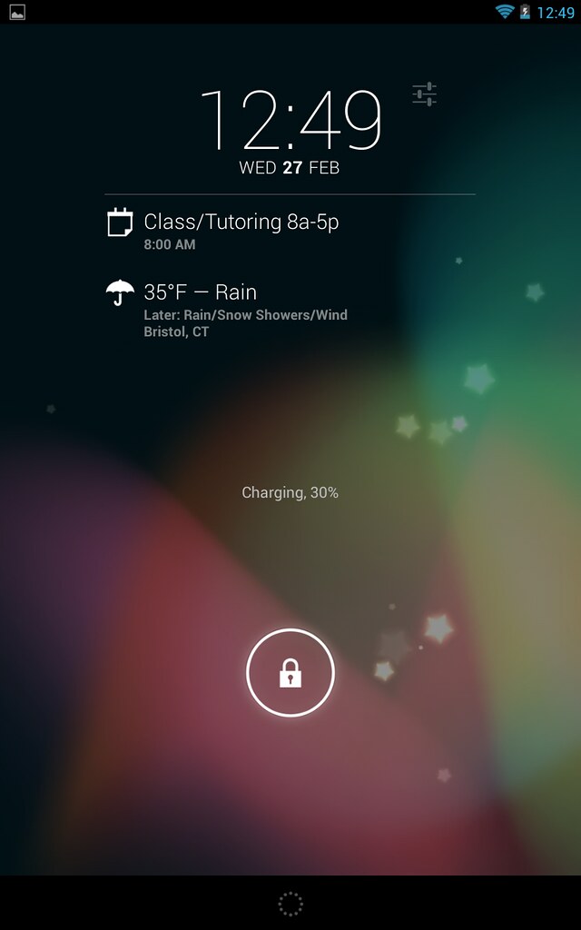 My Nexus 7 Lock Screen (Vertical) Lock screen of my nexus … Flickr