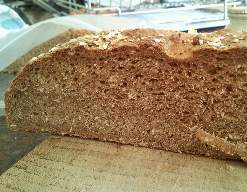 Irish Potato Oat Bread Crumb With a boatload of mashed p… Flickr