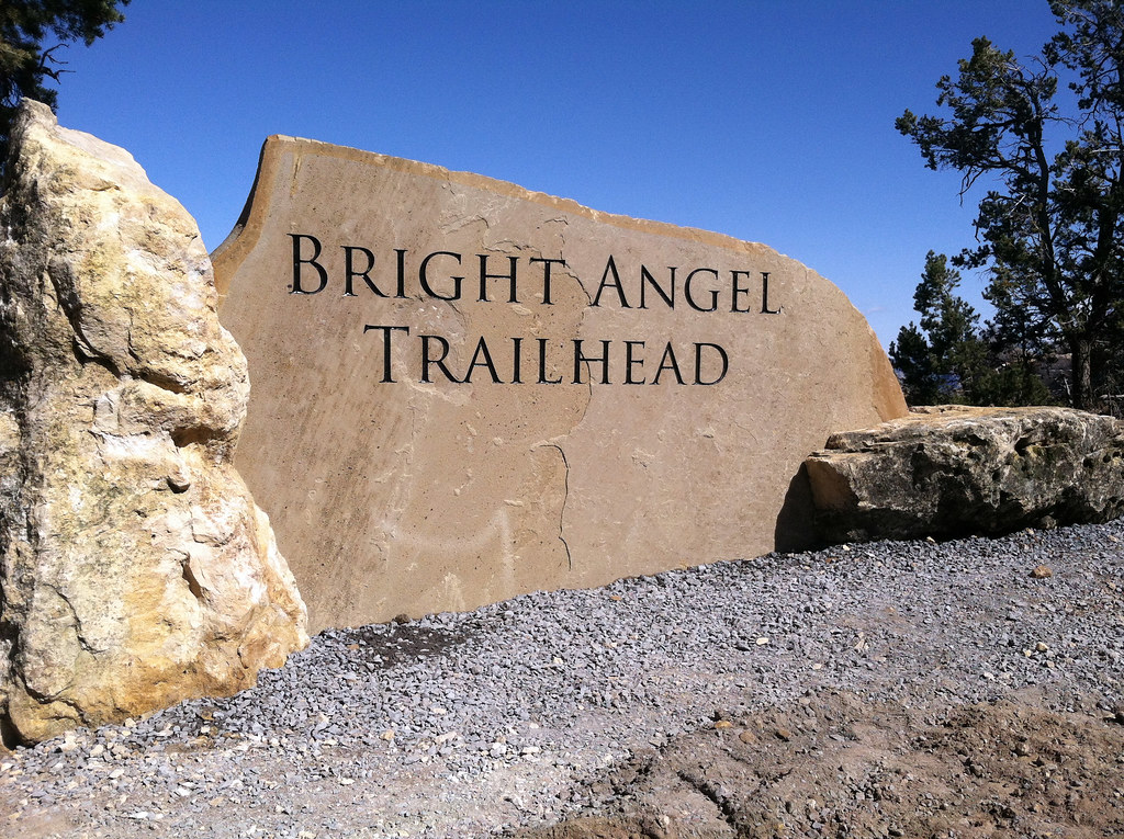 Grand Canyon National Park Bright Angel Trailhead Sign Flickr