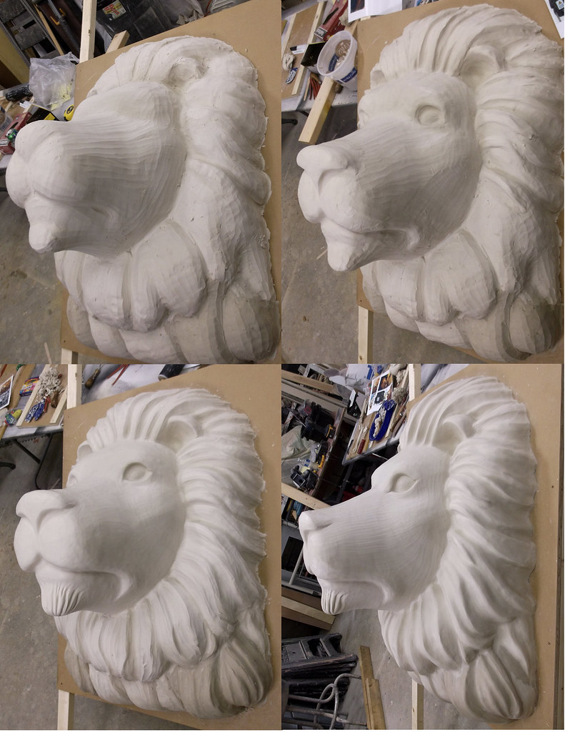 Lion Head clay sculpture a photo on Flickriver