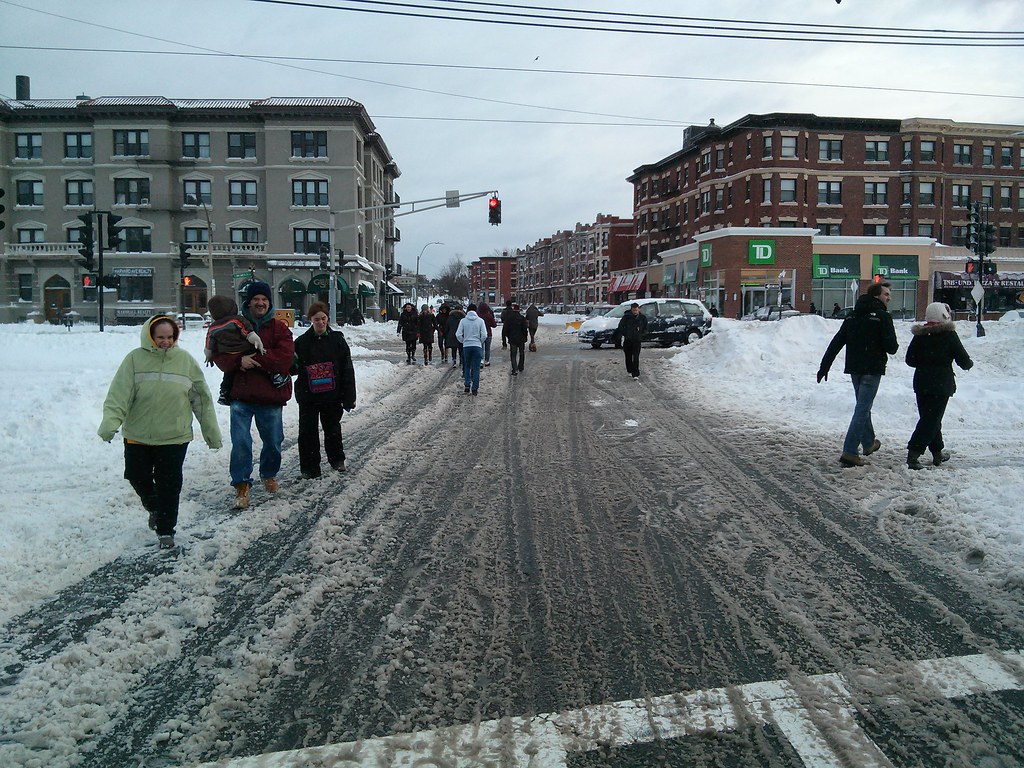 Harvard Ave at Comm People out and about after the storm h… Flickr