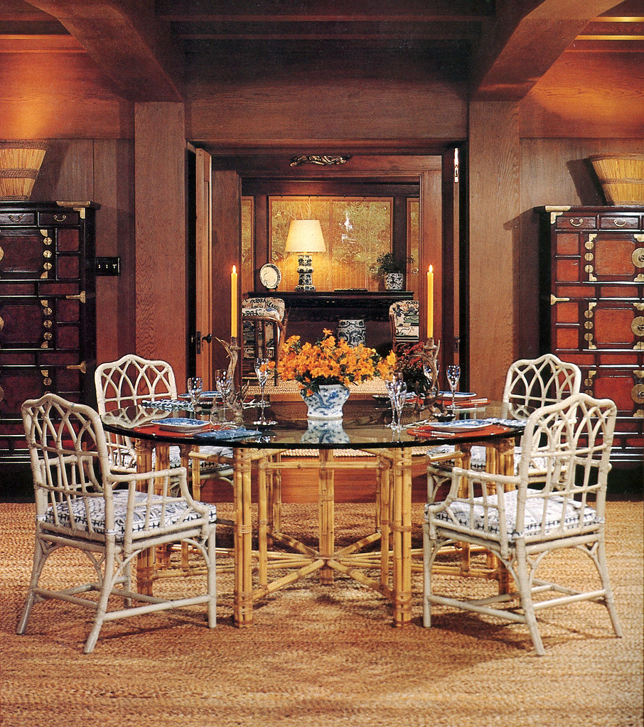 McGuire Furniture Dining Set especially lovely one from … Flickr