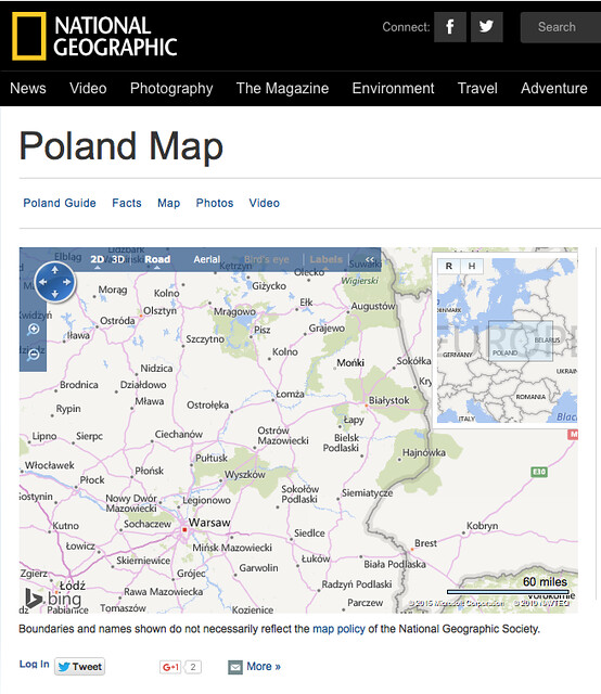 National Geographic Poland Map Czyzew and Ciechanowiec a… Flickr