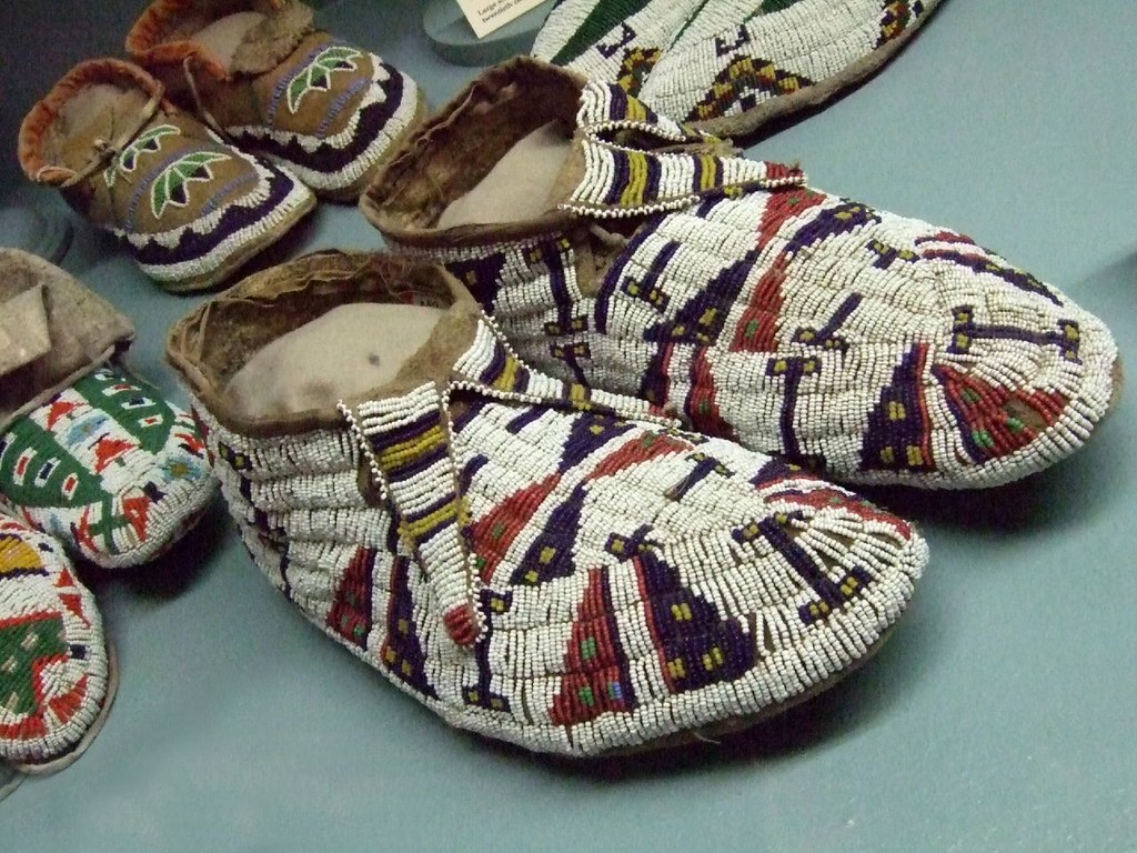 Native American moccasins Plains tribes 19th century CE 1 Flickr
