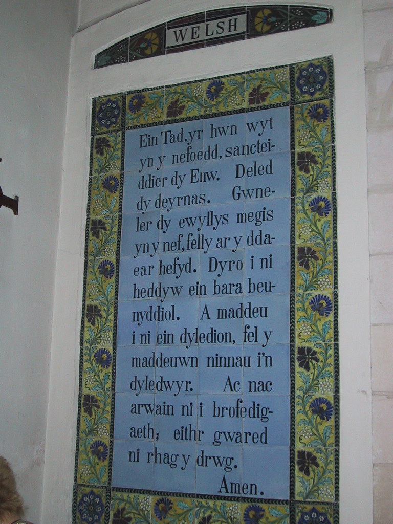 Lord's Prayer in Welsh noamf Flickr