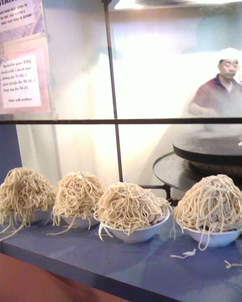 2 ounces of meat + 2 pounds of noodles = mongolian lunch. Flickr