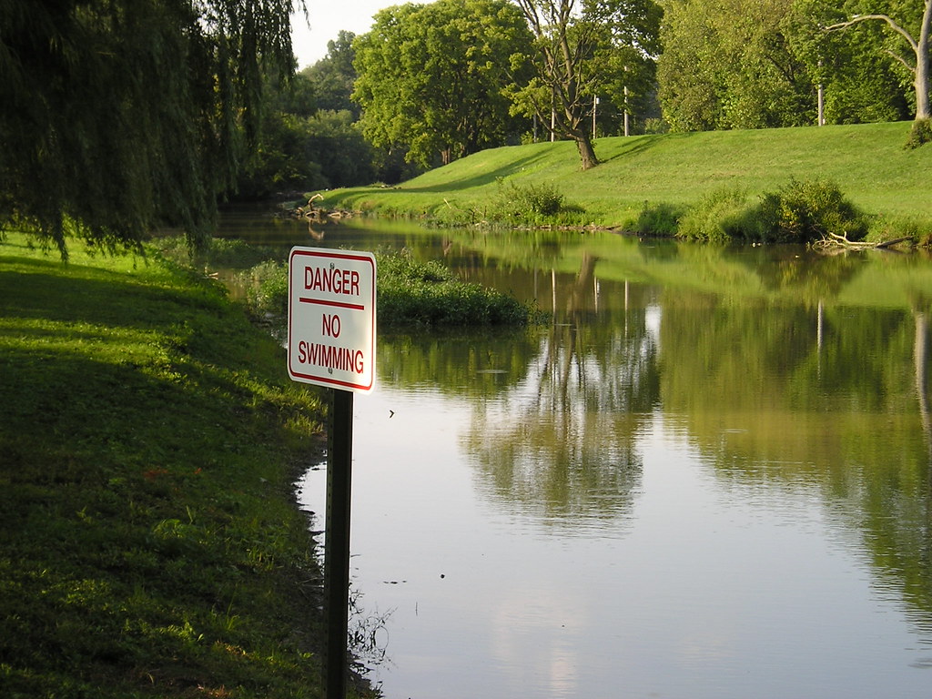 No Swimming Sure, it smells like rancid pond scum, but we … Flickr