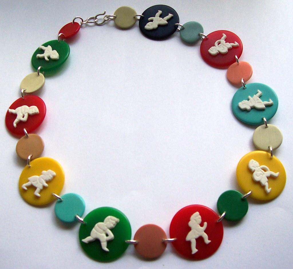 Jack & Jill Necklace Jacks & Jills running round and round… Liana Kabel Flickr