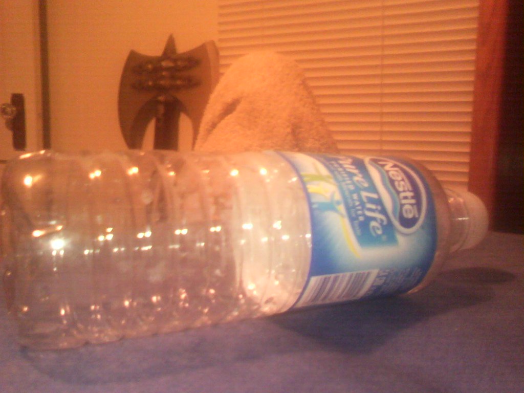 an empty water bottle 8one6 Flickr