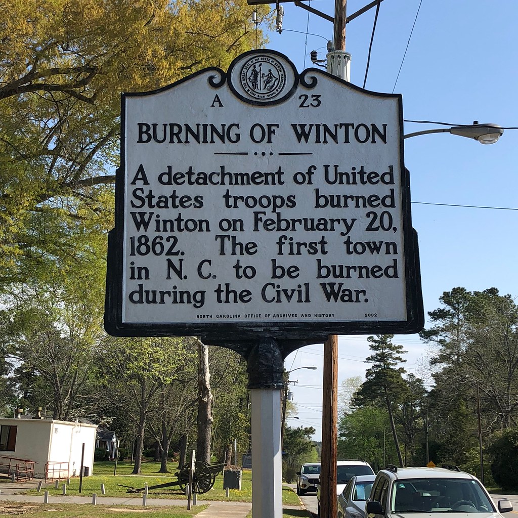 Historic Sign Civil War. Winton, North Carolina. Paul Chan… Flickr