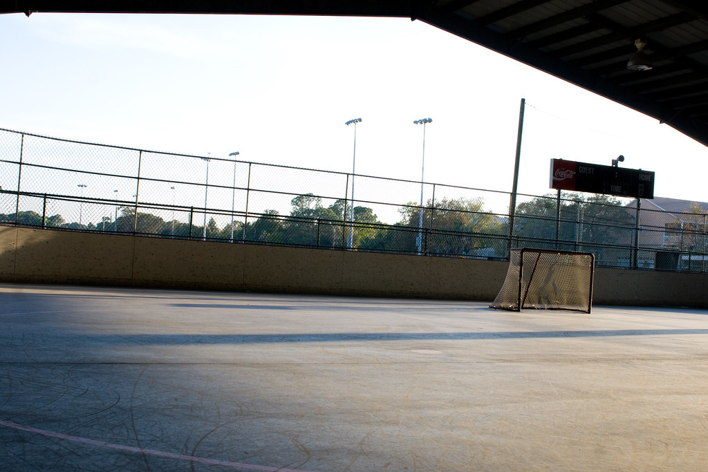 rink Outdoor hockey rink in Ozona, Florida. Judging by the… Flickr