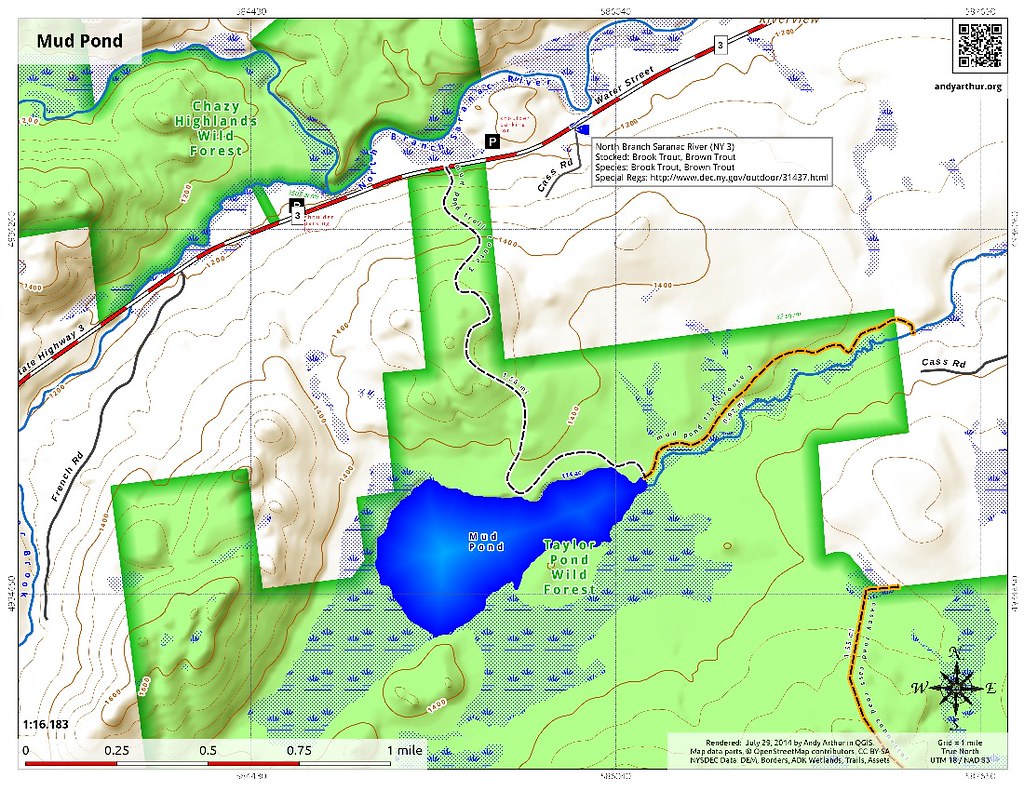Mud Pond Download or print this map Flickr