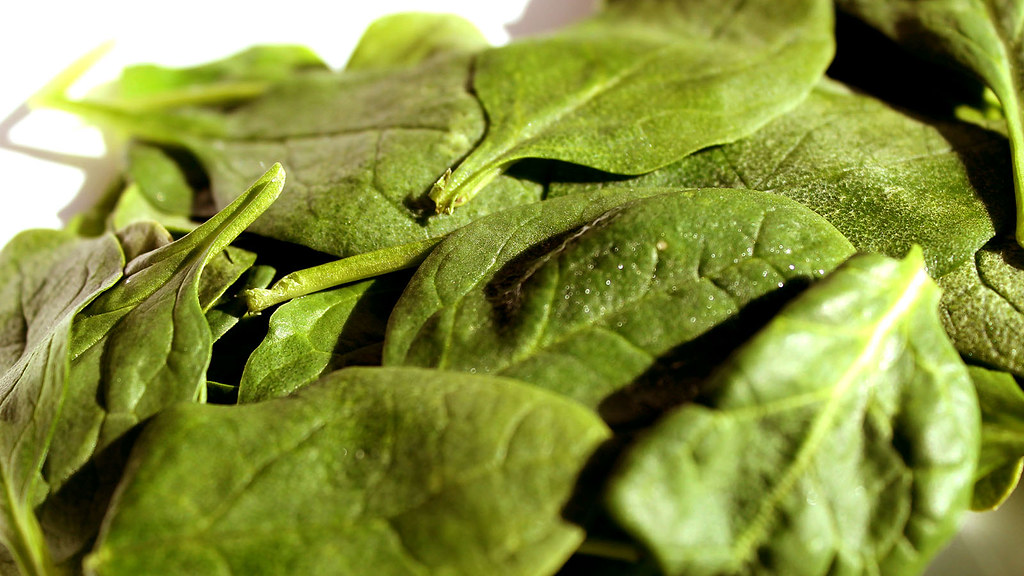 Spinach Spinach, similar to other dark green veggies, cont… Flickr