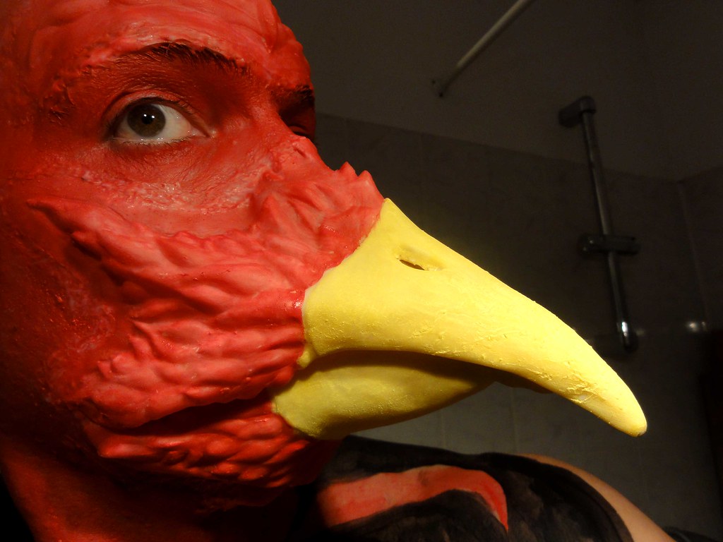 2nd Basilisk/Bird Latex Prosthetic Mask Test Flickr