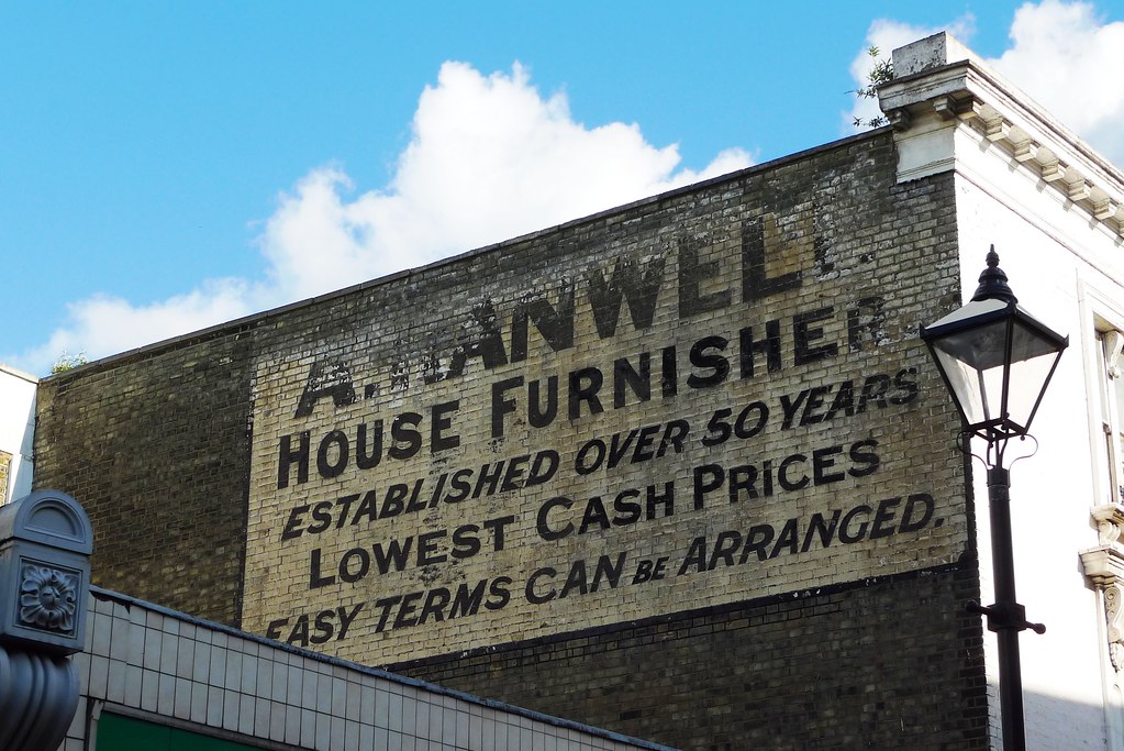 A. Hanwell House Furnisher A ghost sign advertising a "hou… Flickr