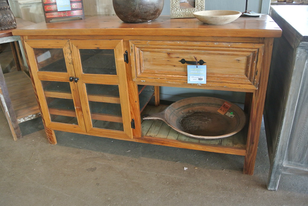 Reclaimed cypress kitchen island/buffet/tv stand 55wx19x31… Flickr