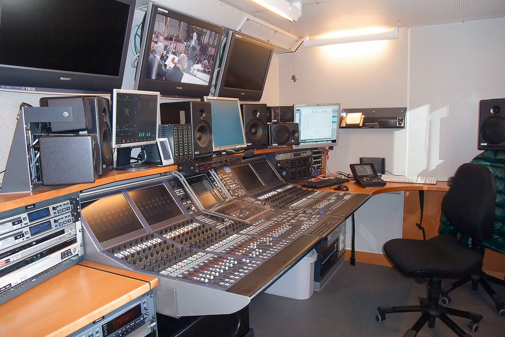 ORF Outside broadcast truck Console of the recording engin… Flickr