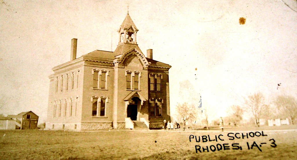 Rhodes, Iowa, Public School photolibrarian Flickr