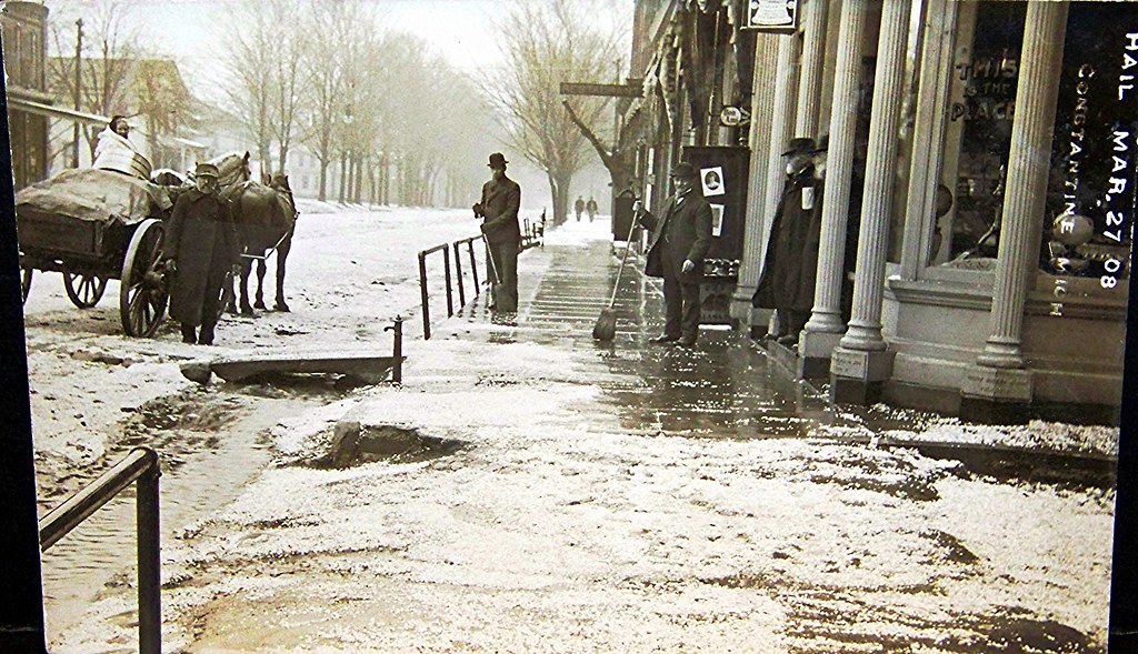 Hailstorm aftermath, Constantine, Michigan, March 27, 1908… Flickr