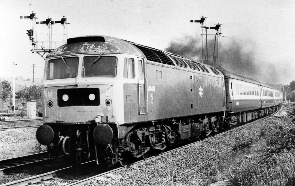FC005504. 47478 powering past Cudworth station junction at… Flickr