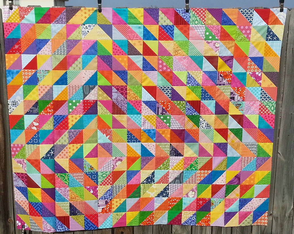 HST quilt Made with charms from the AMQG and the 3x6 charm… Flickr