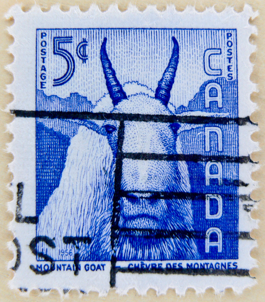 great postage stamp Canada 5c Oreamnos Americanus (Mountai… Flickr
