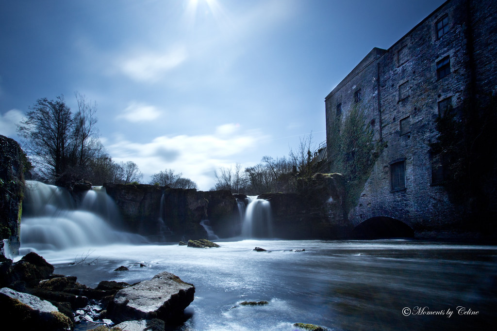 Falls at Collooney Falls at the old mill in Collooney, Sli… Celine