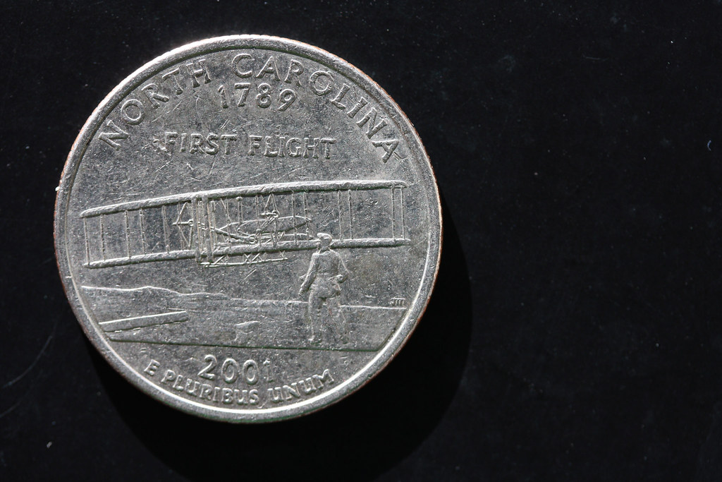 Macro US Quarter North Carolina 1789 First Flight Flickr