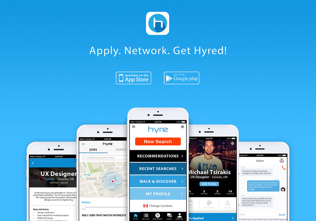 Hyre App app I designed and developed. Try … Flickr